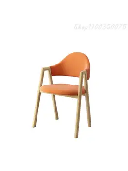 Скандинавский стул, письменный стул, Креативный Чистый Красный Компьютерный стул Со спинкой, Домашний обеденный стул для взрослых, кресло Современный минимализм