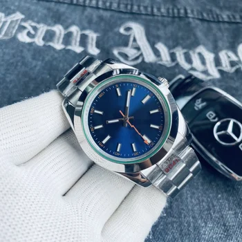 Спортивные мужские оригинальные часы AAA, высококачественное водонепроницаемое сапфировое стекло мирового времени, раскладывающаяся застежка из нержавеющей стали.