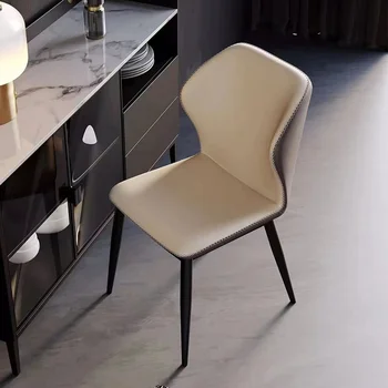 Современные минималистичные обеденные стулья со спинкой Дизайн интерьера Скандинавские обеденные стулья для отдыха на стойке регистрации Cadeira Home Furniture WZ50DC