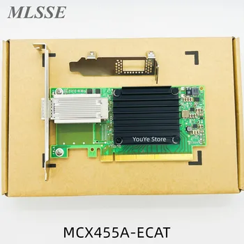 Оригинал для Mellanox MCX455A-ECAT 100GbE 100GBs EDR QSFP28 ConnectX-4 CX455A 1 Порт 100% Протестирован Быстрая Доставка