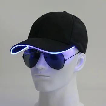 Новая бейсболка со светодиодной подсветкой, светящиеся регулируемые солнцезащитные кепки для женщин и мужчин, кепки для ночных пробежек