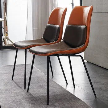 Обеденный стул в скандинавском минималистичном стиле, Легкий Роскошный Домашний Ресторан, Отель, Конференц-зал, Офисное кресло, Кухонный стул со спинкой для отдыха