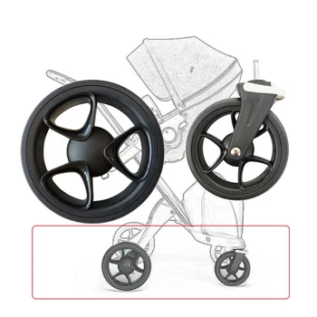 Колеса детской коляски, совместимые с Stokke Xpry V4, V5, V6, аксессуарами для передних и задних сидений, с подшипниковыми рамами колес