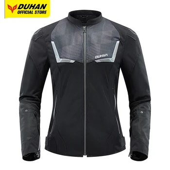 ДУХАН, летняя сетчатая дышащая мотоциклетная куртка, Женская защитная одежда для путешествий, Защита от падения, Снаряжение для мотокросса