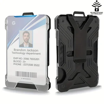Легкий и универсальный металлический минималистичный RFID-держатель для карт Cedit - идеальный портативный кошелек