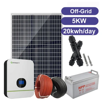 Продажа от производителя энергетических продуктов All In 1 Solar Kit Комплекты систем зарядки для стойки Инверторная система для плоской крыши отеля
