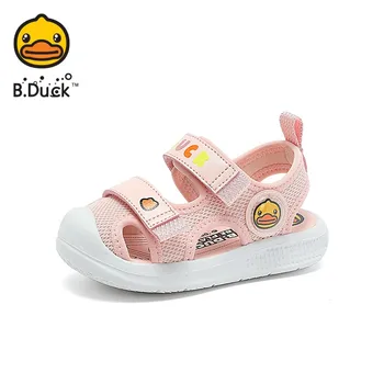 B.Duck/ Модные Летние спортивные сандалии с регулируемыми ремешками для мальчиков и девочек, походные пляжные спортивные сандалии с открытым носком на открытом воздухе, детские
