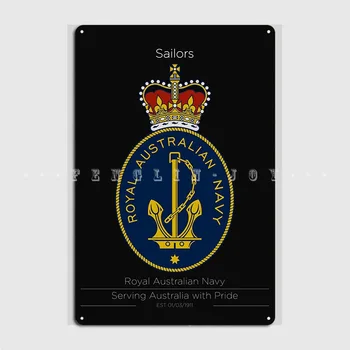 Королевский Австралийский Военно-Морской Флот Металлическая Вывеска Паба Кинотеатр Старинные Таблички Жестяная Вывеска Плакат