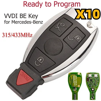 X10 4B Xhorse VVDI Улучшенный дистанционный ключ Smart Complete с чипом BE для Mercedes-Benz
