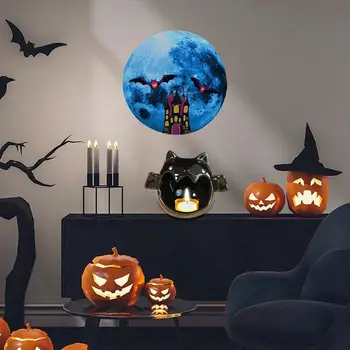 Чаши для конфет на Хэллоуин, Подсвечник, Керамическое блюдо с привидениями Летучей мыши Для украшения вечеринки на Хэллоуин, Подарок V5t9
