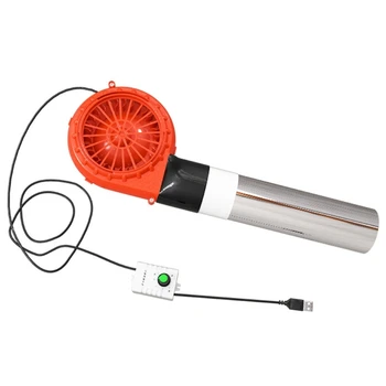 воздуходувка 12x3,2 см, вентилятор с питанием от USB для приготовления пищи на гриле для пикника, дровяной печи, охлаждающей вентиляции, вытяжки, челнока