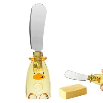 Скребок для масла с переносной ручкой, устройство для приготовления арахисового масла, Ножи для разбрасывания масла, Ручной маслорез из нержавеющей