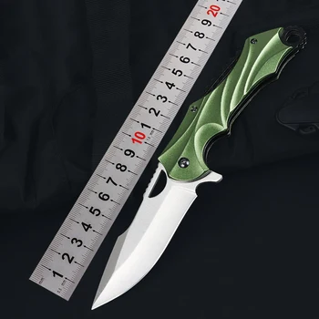 Складной нож для кемпинга на открытом воздухе, тактический нож с алюминиевой ручкой, Карманные военные ножи для выживания, защита, EDC Инструмент