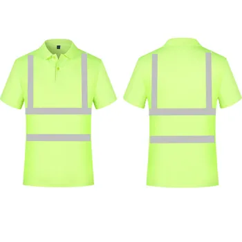 Футболка Hi Vis, защитная лента, светоотражающая желтая рубашка и униформа для унисекс
