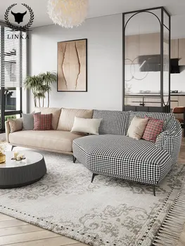 Современный минималистичный угловой диван для гостиной, креативная мебель для диванов в скандинавском стиле