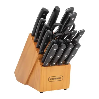 Штампованный Набор Блоков Кухонных Ножей с Тройными Заклепками из 20 Частей