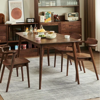 Современные обеденные столы Для кухни, Роскошные обеденные столы для гостиной на открытом воздухе, кофейные столики в скандинавском стиле, мебель для дома Eettafels SR50DT