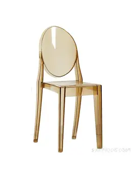 Акриловый прозрачный стул, хрустальный стул, стул Devil Ghost, скандинавский обеденный стул, сетчатый красный гостиничный стул, креативный стул для макияжа