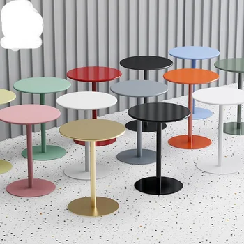 IHOME Nordic Маленький журнальный столик Простой современный мини-столик для спальни, прикроватный столик для гостиной, угловой диван, несколько маленьких круглых столиков 2023