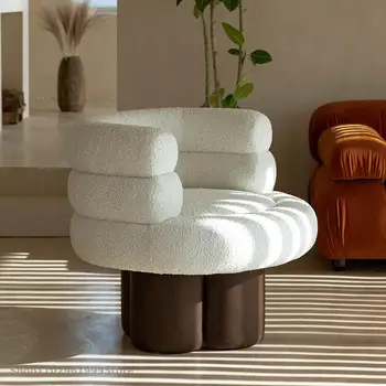 Мебель для дома из овечьего флиса Nordic, подставка для ног для дивана и кресла
