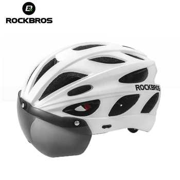 Велосипедный Шлем ROCKBROS, Цельнолитый Велосипедный Шлем, Мотор Для езды На Электрическом Скутере, Шлем Для езды на Съемном Объективе Capacete Ciclismo