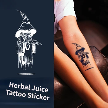 Водонепроницаемая прочная татуировка Sexy Babes Master of Magic Juice Herbal Tattoo Sticker Оптом Временные татуировки Фестиваль татуировок Cute