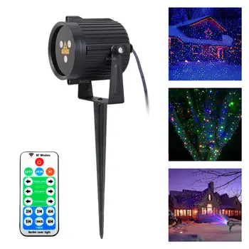 Наружный IP65 Пульт дистанционного управления, Звездное небо, RGB Лазерная подсветка газона для рождественской вечеринки DJ, Домашний двор, сад, Сценическое шоу, проектор, ландшафтные лампы