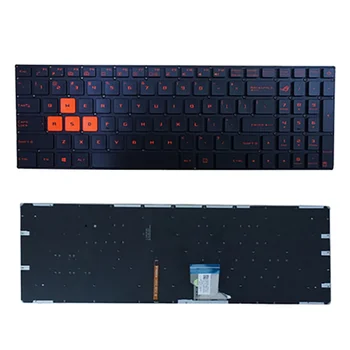 НОВАЯ клавиатура с подсветкой Для Asus GL702 GL502 S5V S7VT FX502 FX60VM ZX60V красно-оранжевая