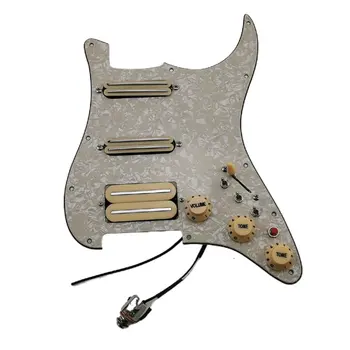 Предварительно Подключенные Звукосниматели Pickguard Звукосниматель Alnico V Humbucker Mini Single Cut Оснащен Жгутом Проводов Гитарного Набора Для Звукоснимателя Strat Guitar