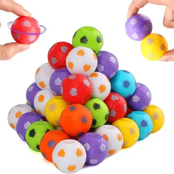 20шт Игрушка-спиннер, Красочный 3D-гироскоп, забавный реквизит, Сенсорная игрушка для снятия стресса, мини-футбольный мяч на кончиках пальцев, игрушки-непоседы для вечеринки