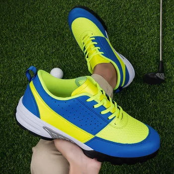 Мужская обувь для гольфа Профессиональные спортивные кроссовки для игроков в гольф Легкая атлетика Газон для гольфа Трава Женская обувь для гольфа Прогулочные кроссовки