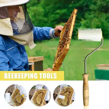Инструмент для сбора сот Эффективный инструмент для извлечения меда из улья Прочный игольчатый ролик для пчеловодства с возможностью многократной очистки