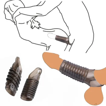 Рукав для петли задержки пениса Секс-игрушки для мужчин с кольцами для задержки пениса Эротические товары Фаллоимитатор с эякуляцией игрушки для взрослых 18+