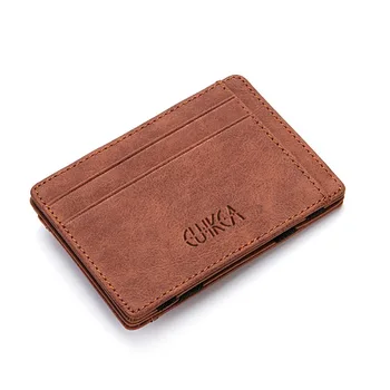 Новый ультратонкий модернизированный мини-кошелек, мужской деловой кошелек из искусственной кожи magic wallet, высококачественный кошелек, держатель для кредитных карт, кошелек